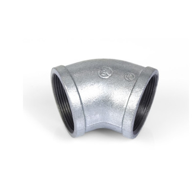 Semicodo hierro galvanizado roscado